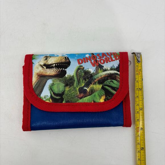 Dinosaur Wallet Hook and Loop Red Child's Accessory T-Rex - Picture 4 of 9
